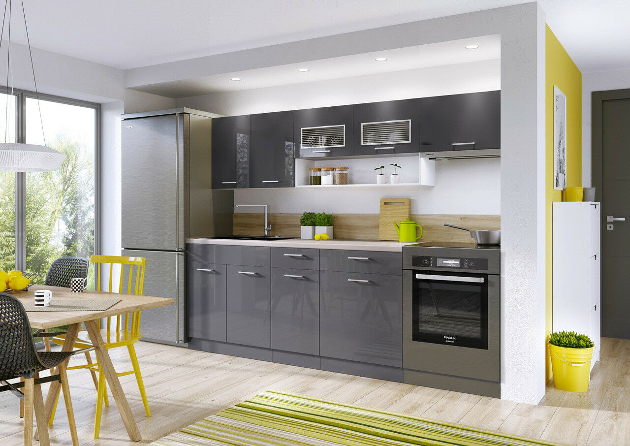 gloss kitchen units