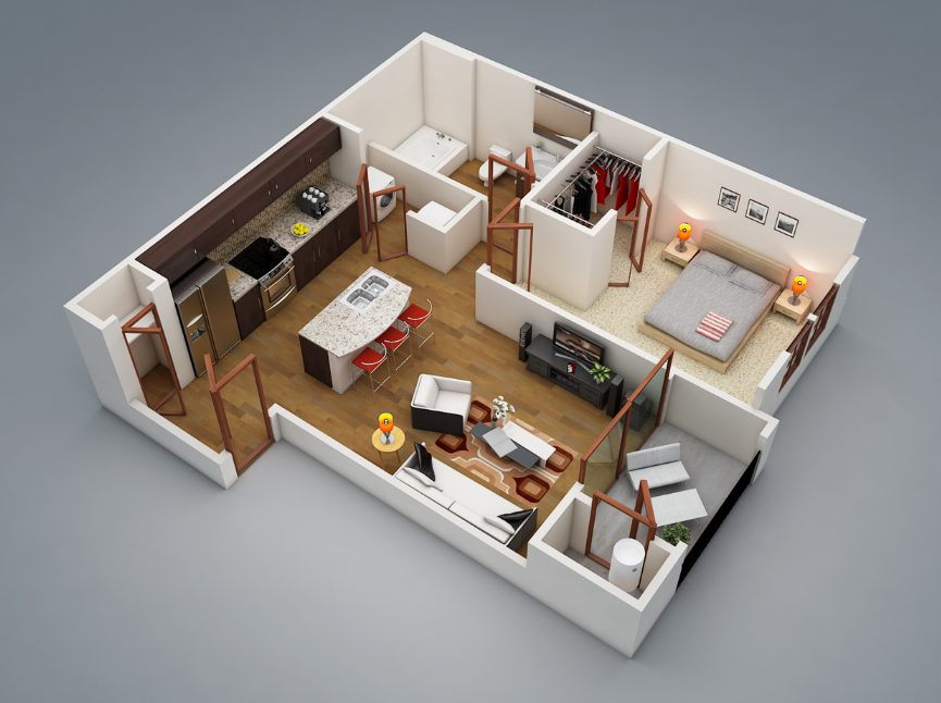 granny flat floor plans